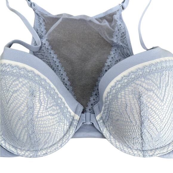 Victoria's Secret Periwinkle Lined Demi Bra Racerback Size 34C - Picture 2 of 5